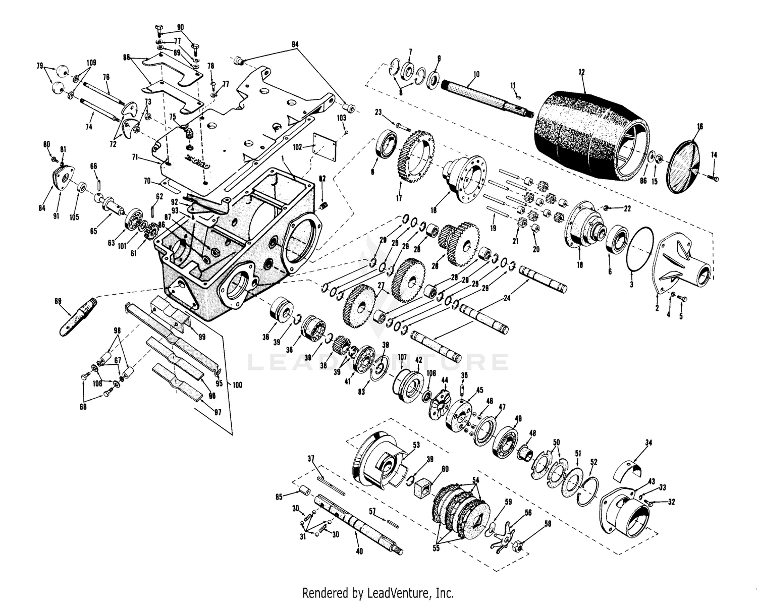 Transmission Case Assembly Parts List