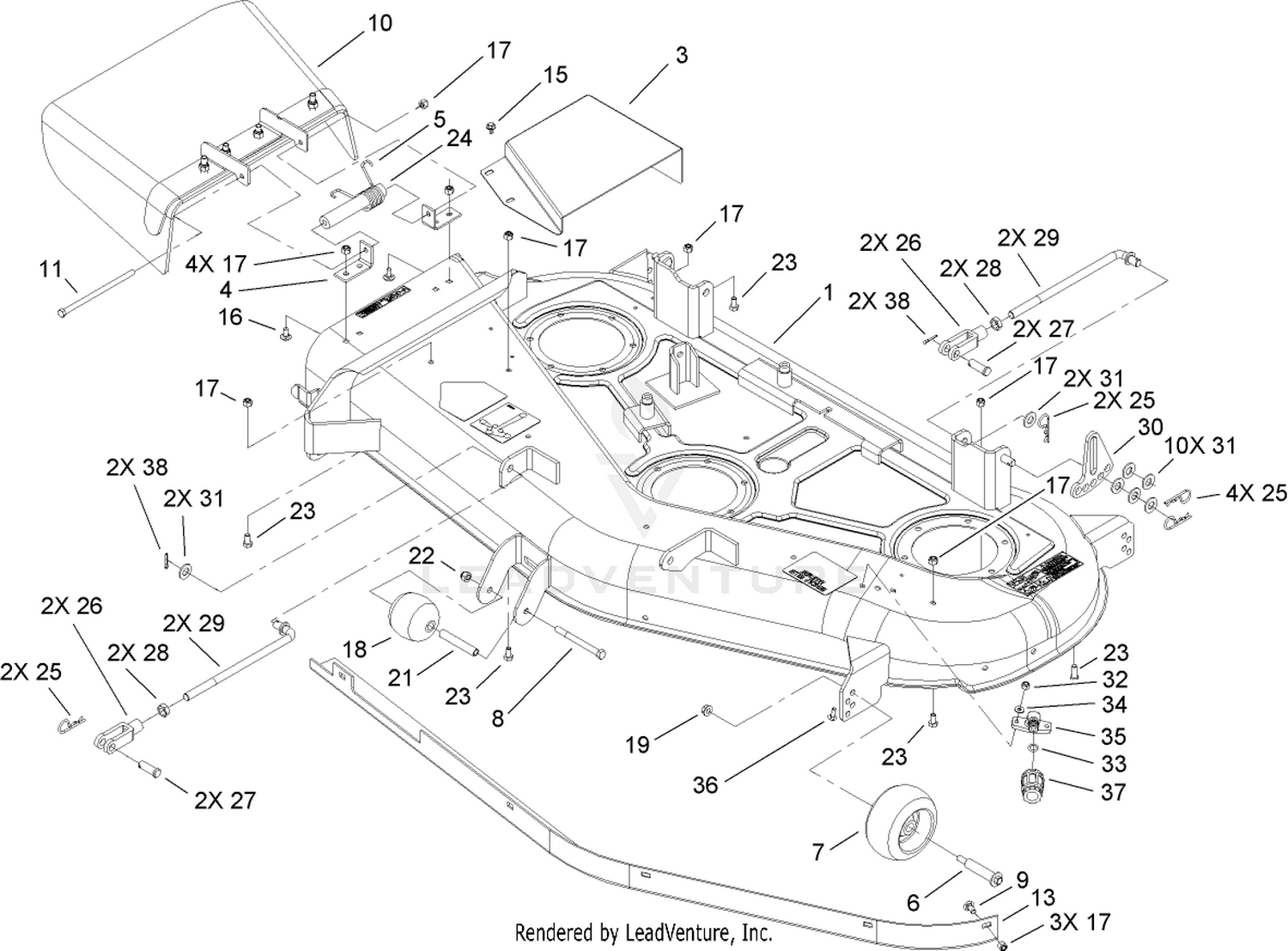 52in Deck Assembly
