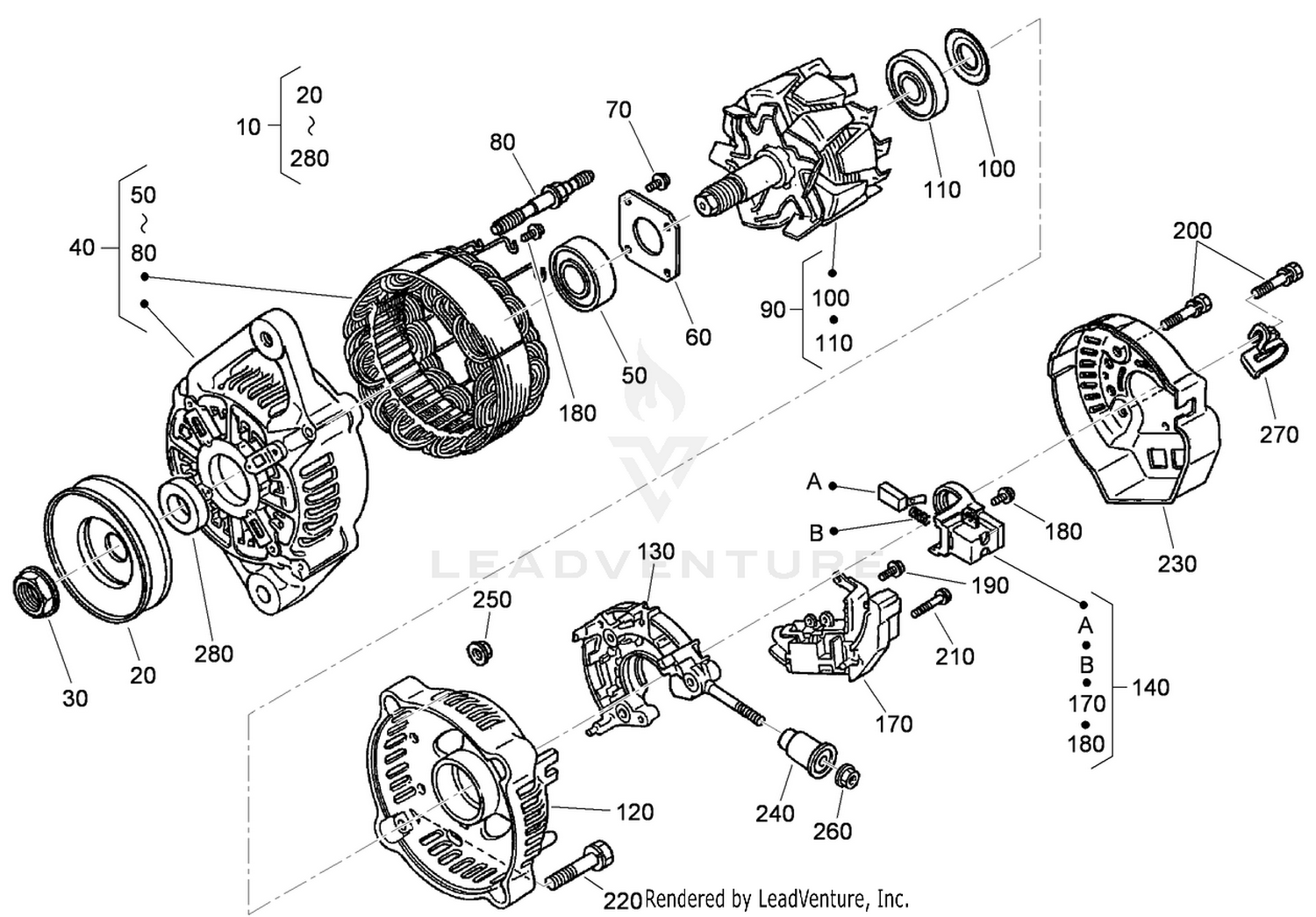 Alternator Assembly No. 120-5819
