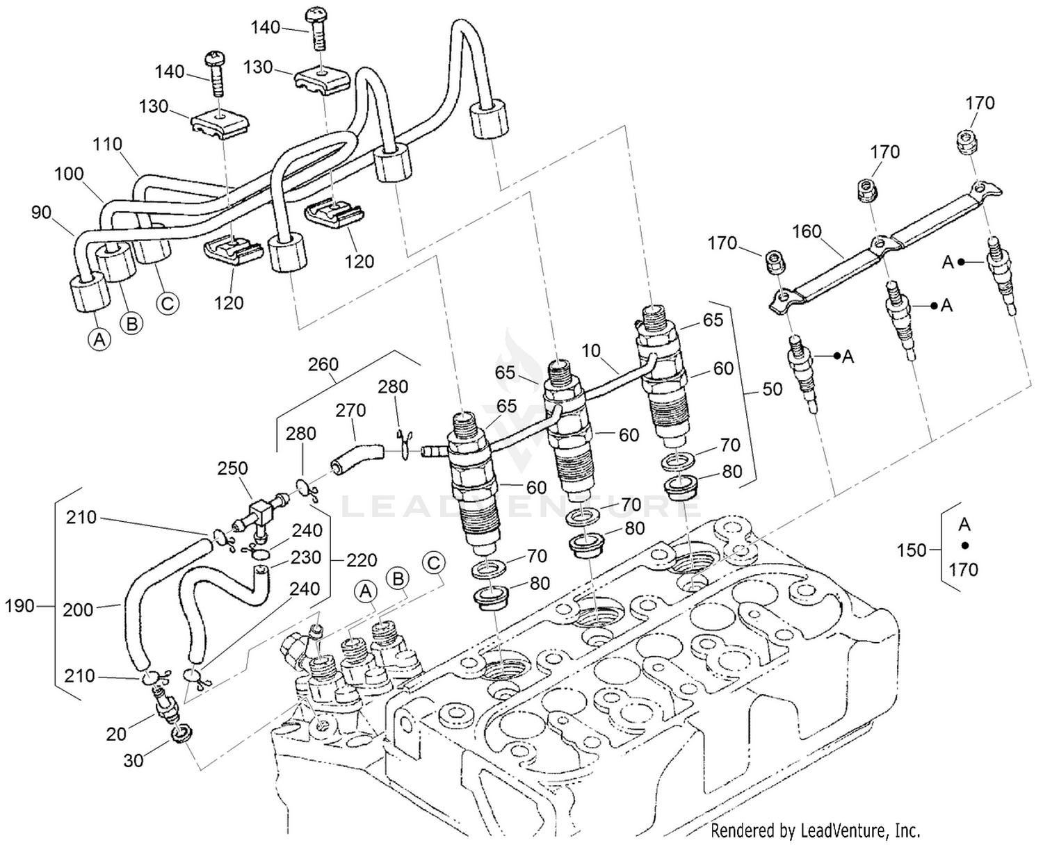 Nozzle Holder and Glow Plug Assembly