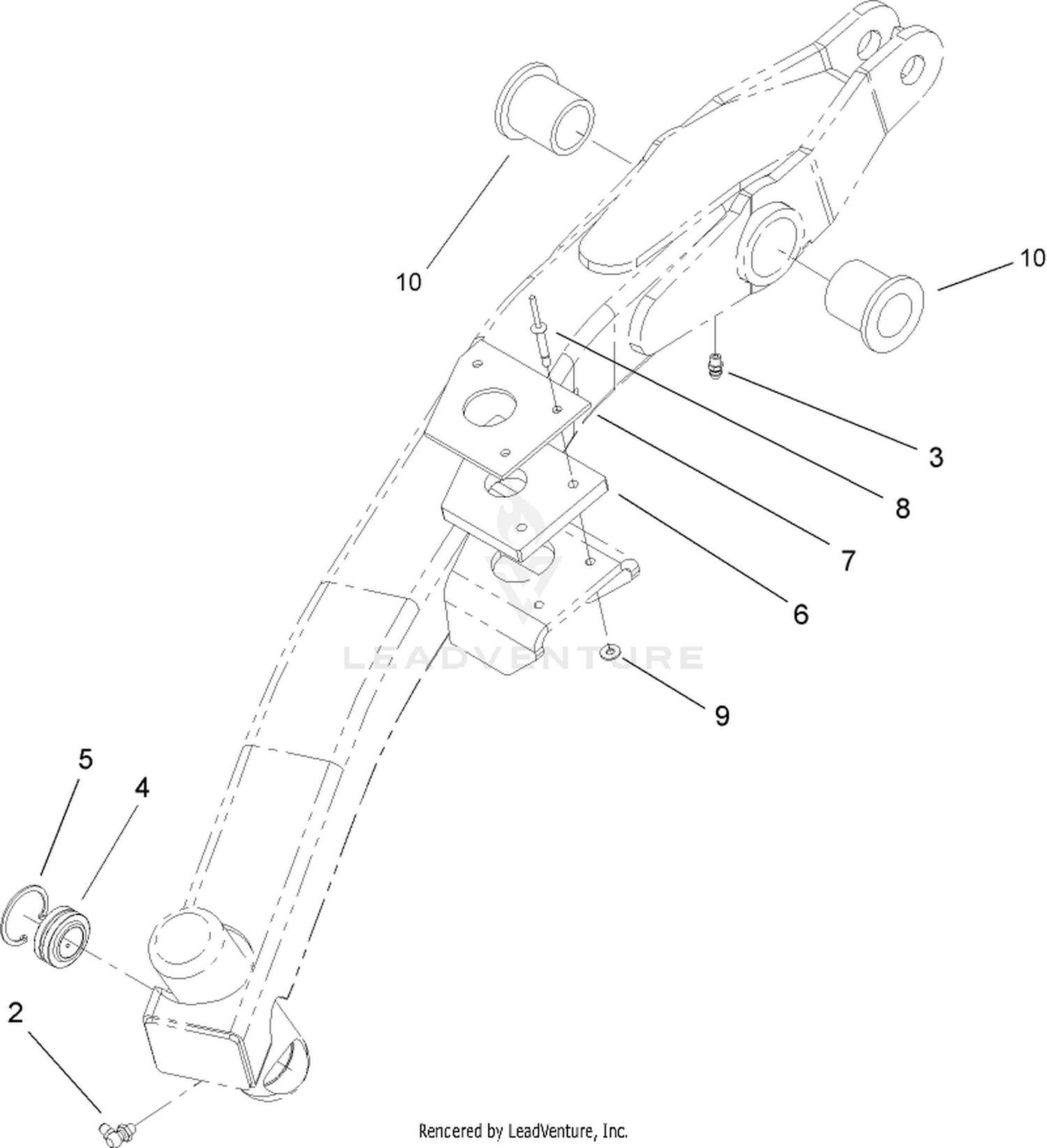 LH Lift Arm Assembly No. 108-1948