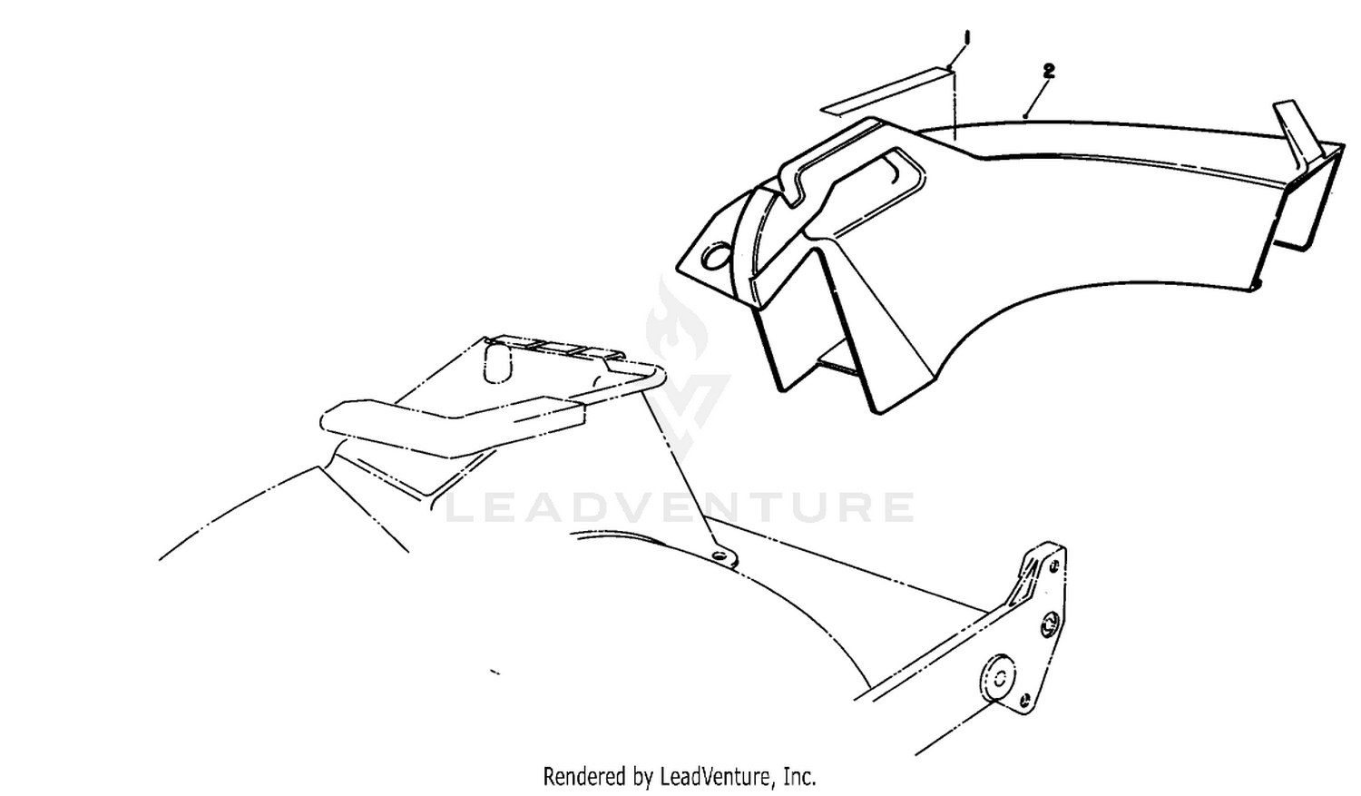Side Discharge Chute Model No. 59168 (optional)