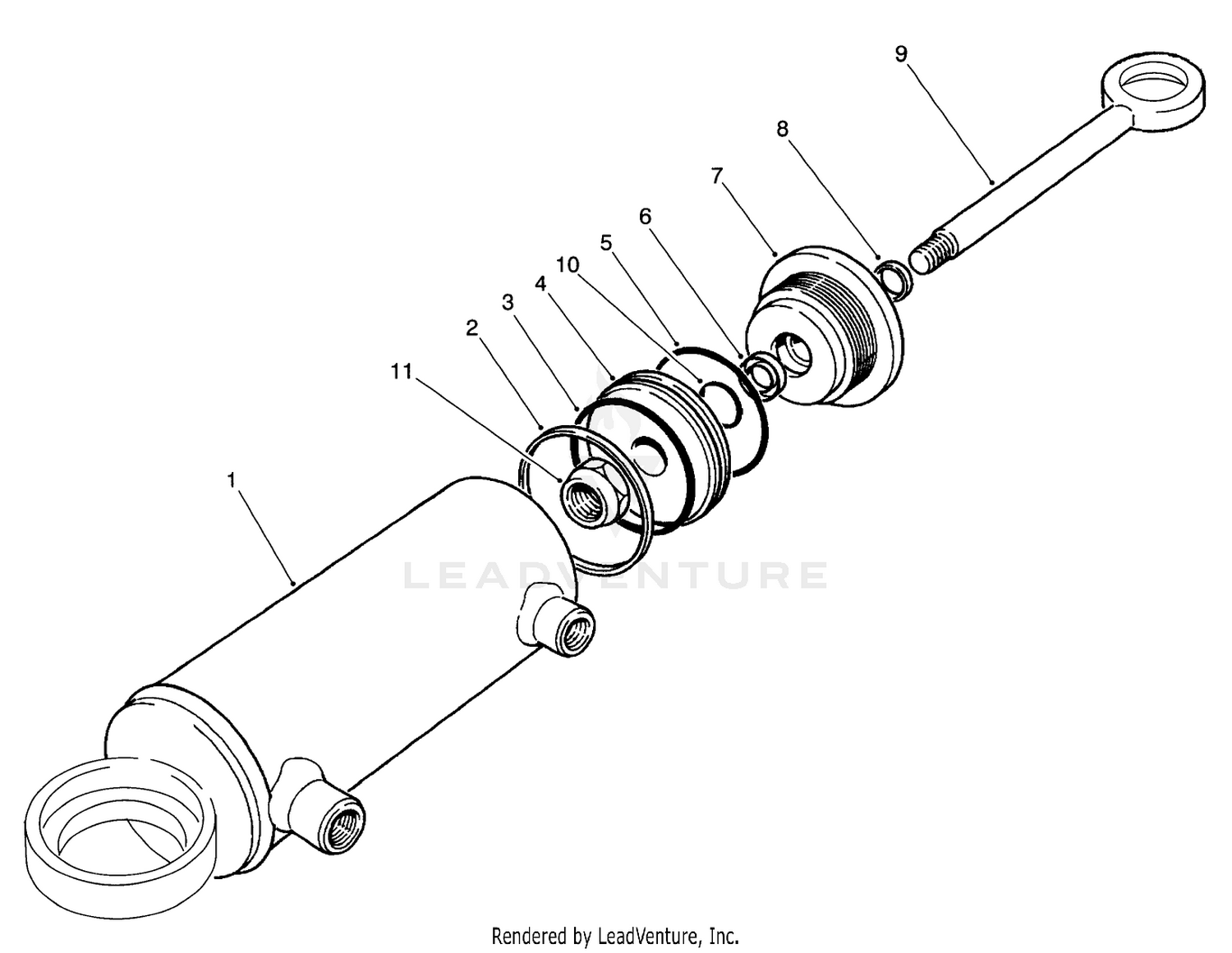 Hydraulic Cylinder No. 92-6584 (model No. 30455)
