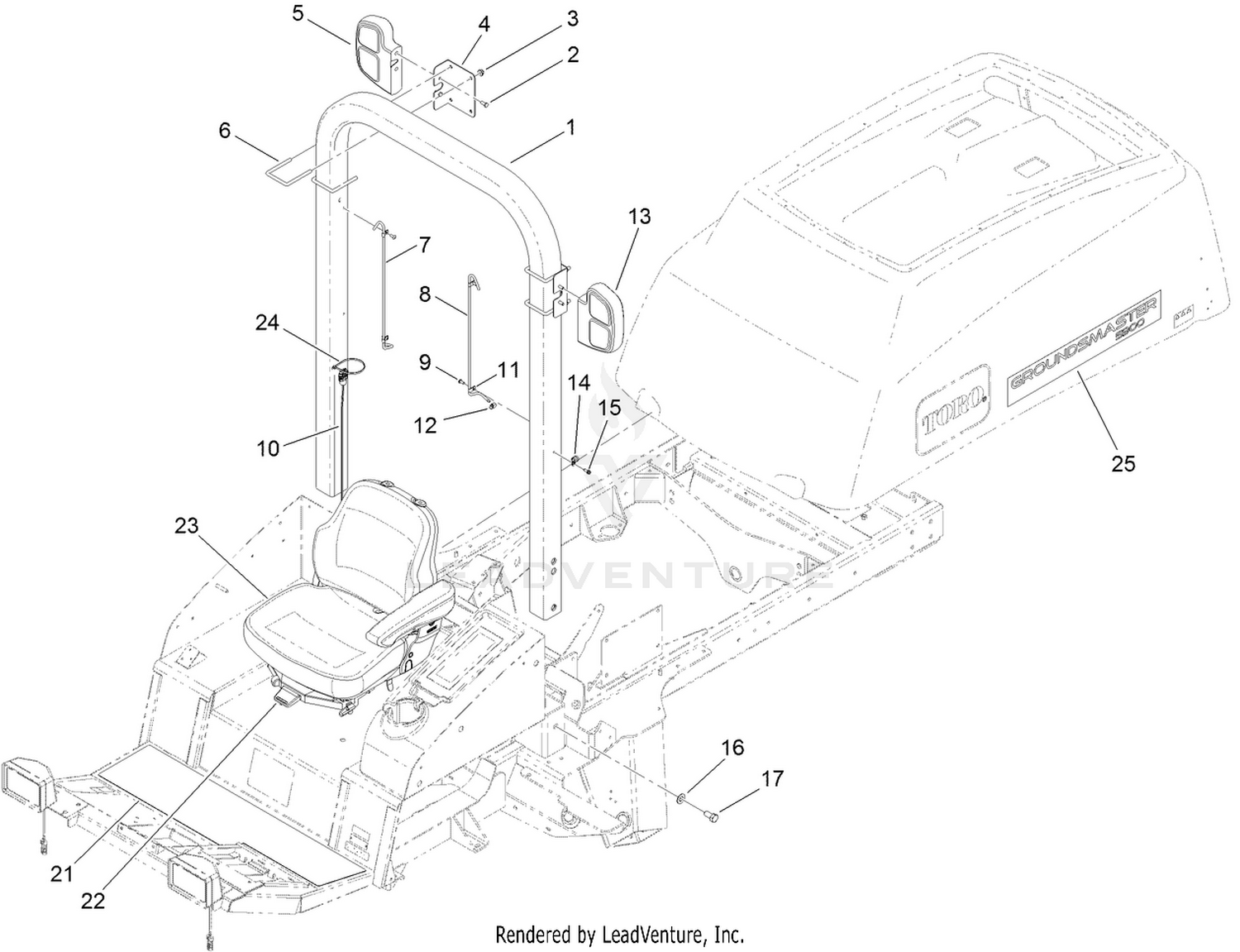 Roll-Over Protection System Assembly