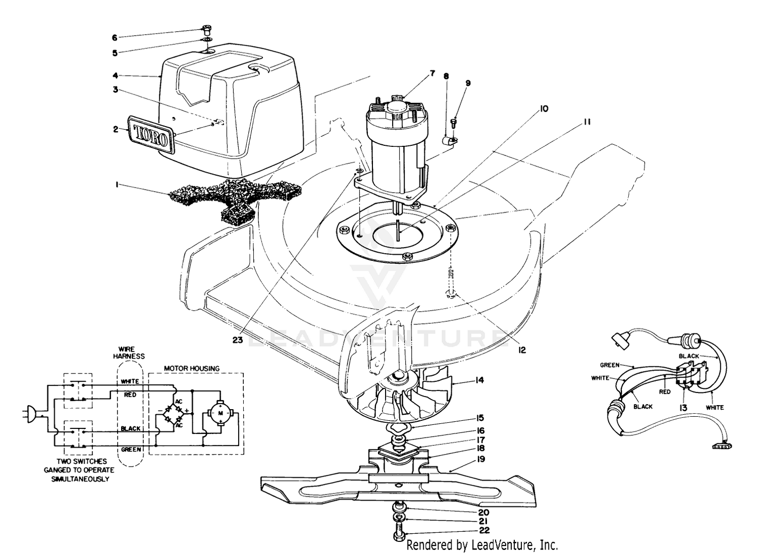 Motor  Blade Assembly