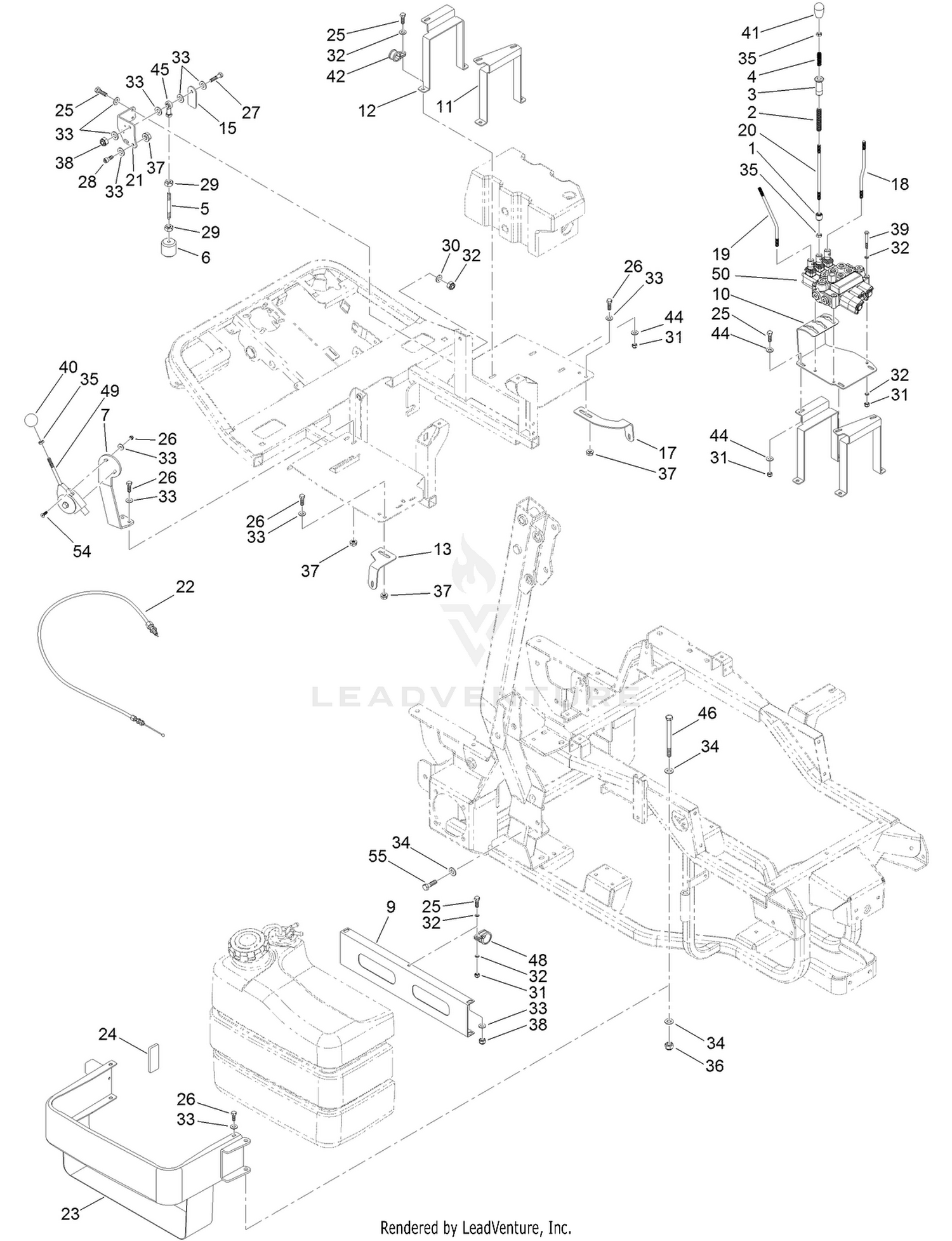 Fuel and Oil Tank Assembly