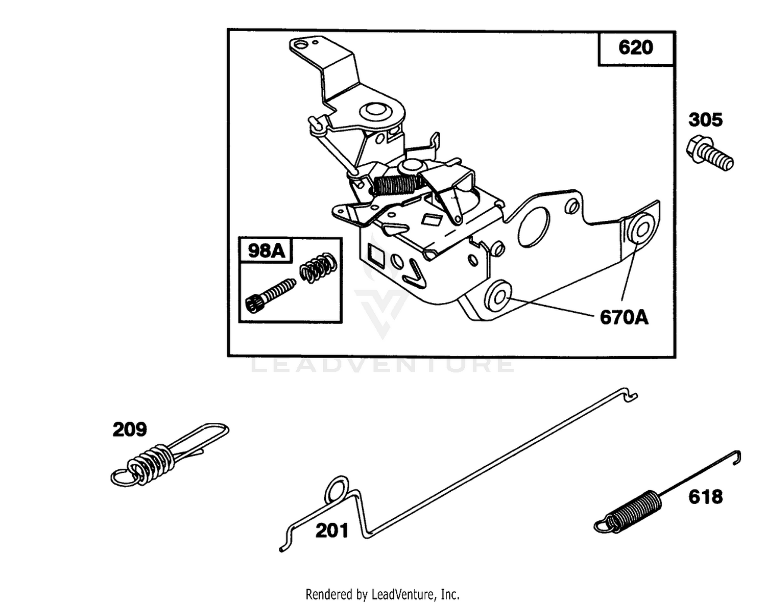 Engine Briggs  Stratton Model 122702-3171-01 4