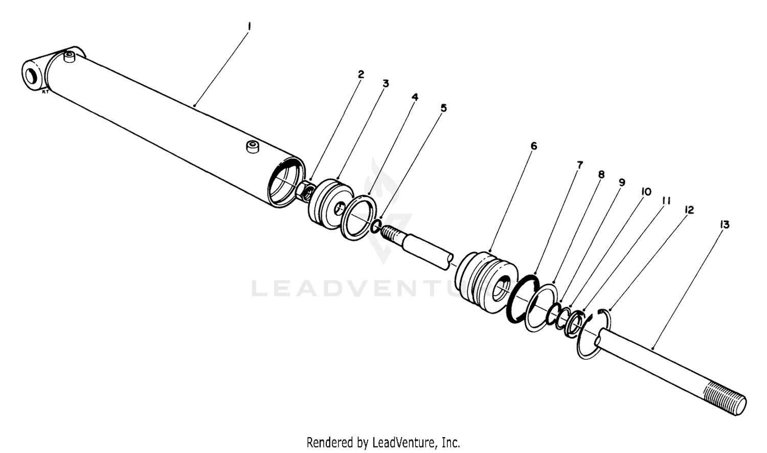 Hydraulic Lift Cylinder No. 54-0150