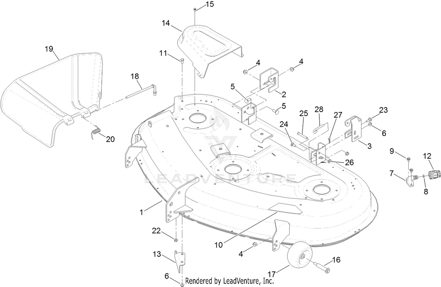 50 Inch Deck Assembly
