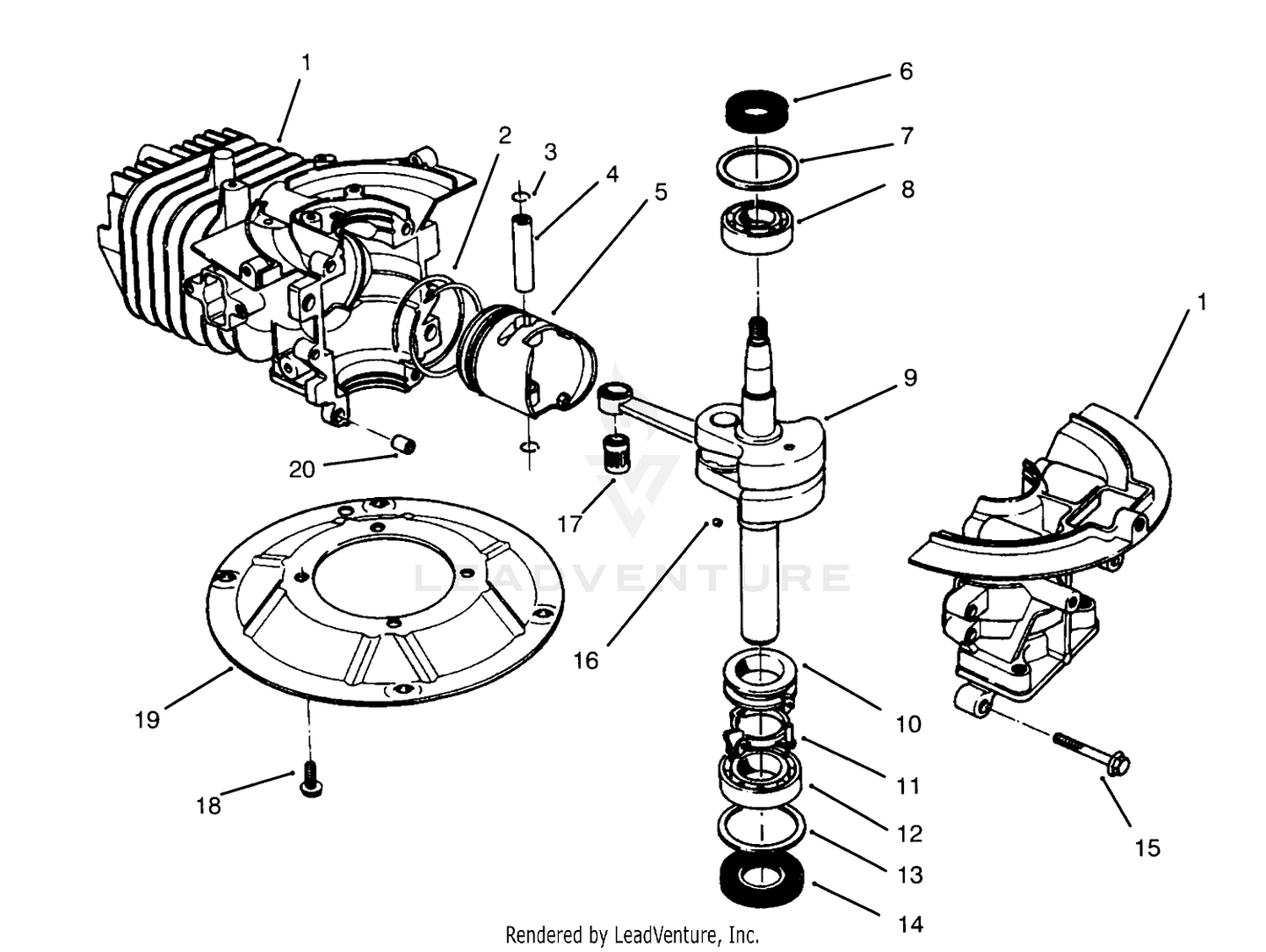 Crankshaft Assembly (model No. 47pr4-3)