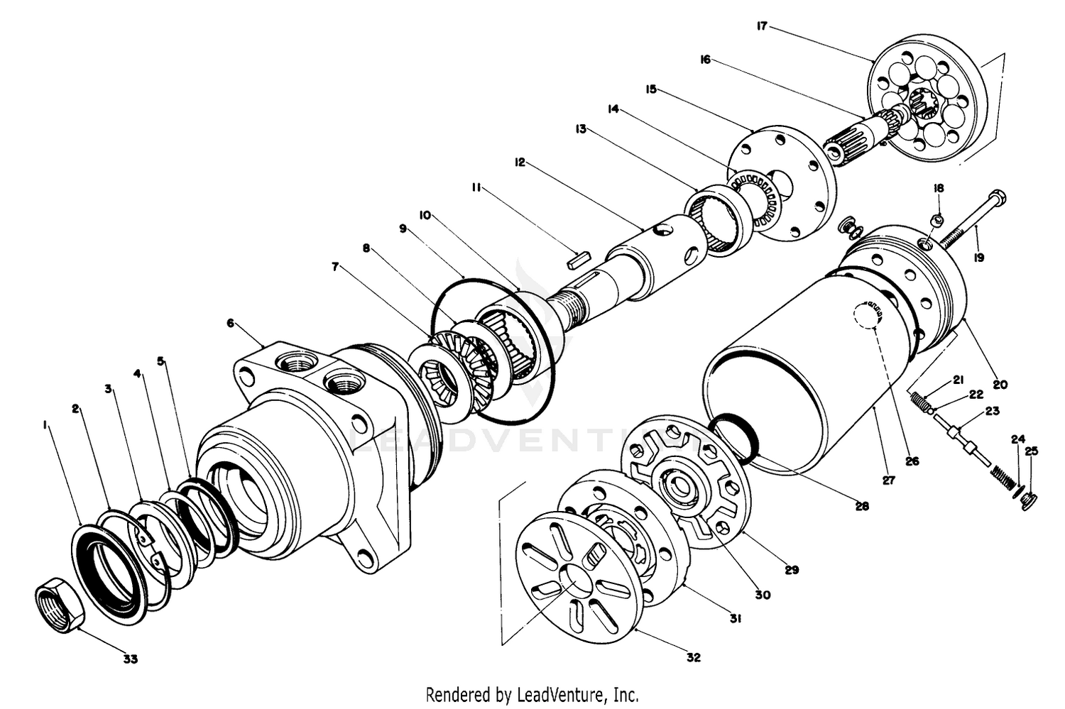 Hydraulic Drive Motor Right Rear No. 49-8630