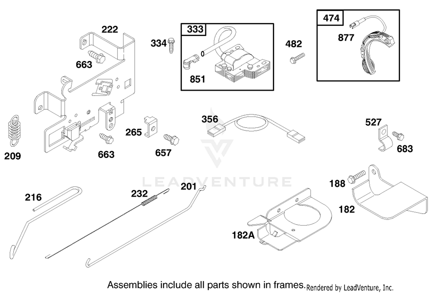 Engine Briggs  Stratton Model 28m707-1182-E1 6