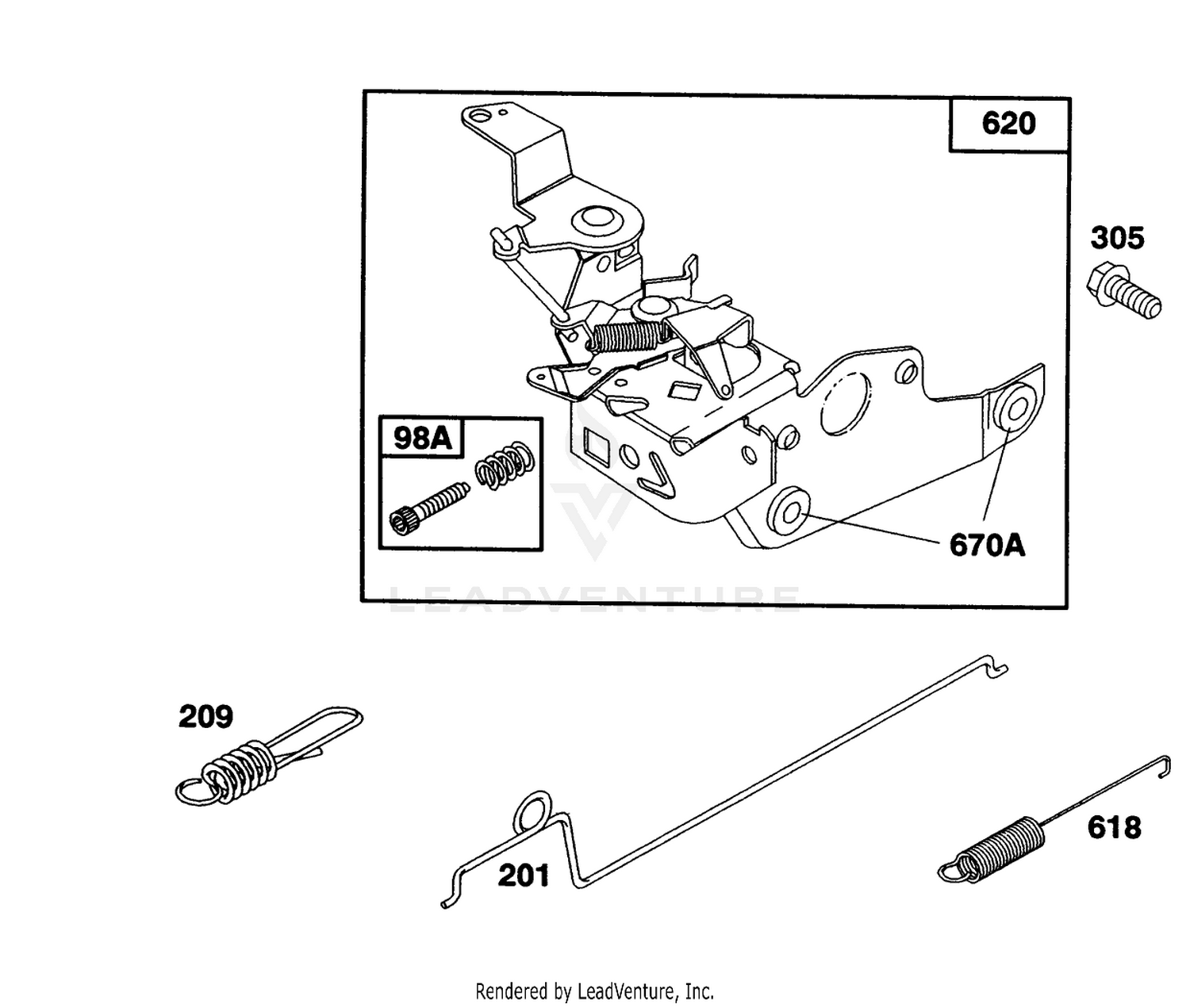 Engine Briggs  Stratton Model 124702-3115-01 4