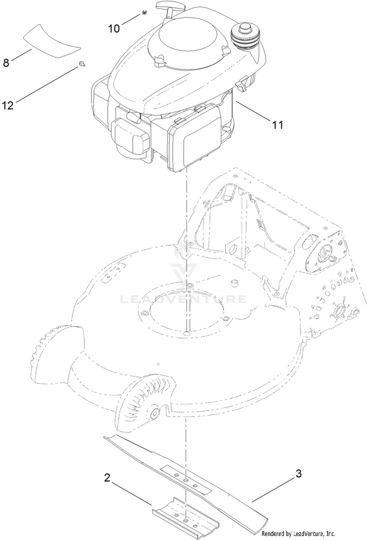 Engine and Blade Assembly