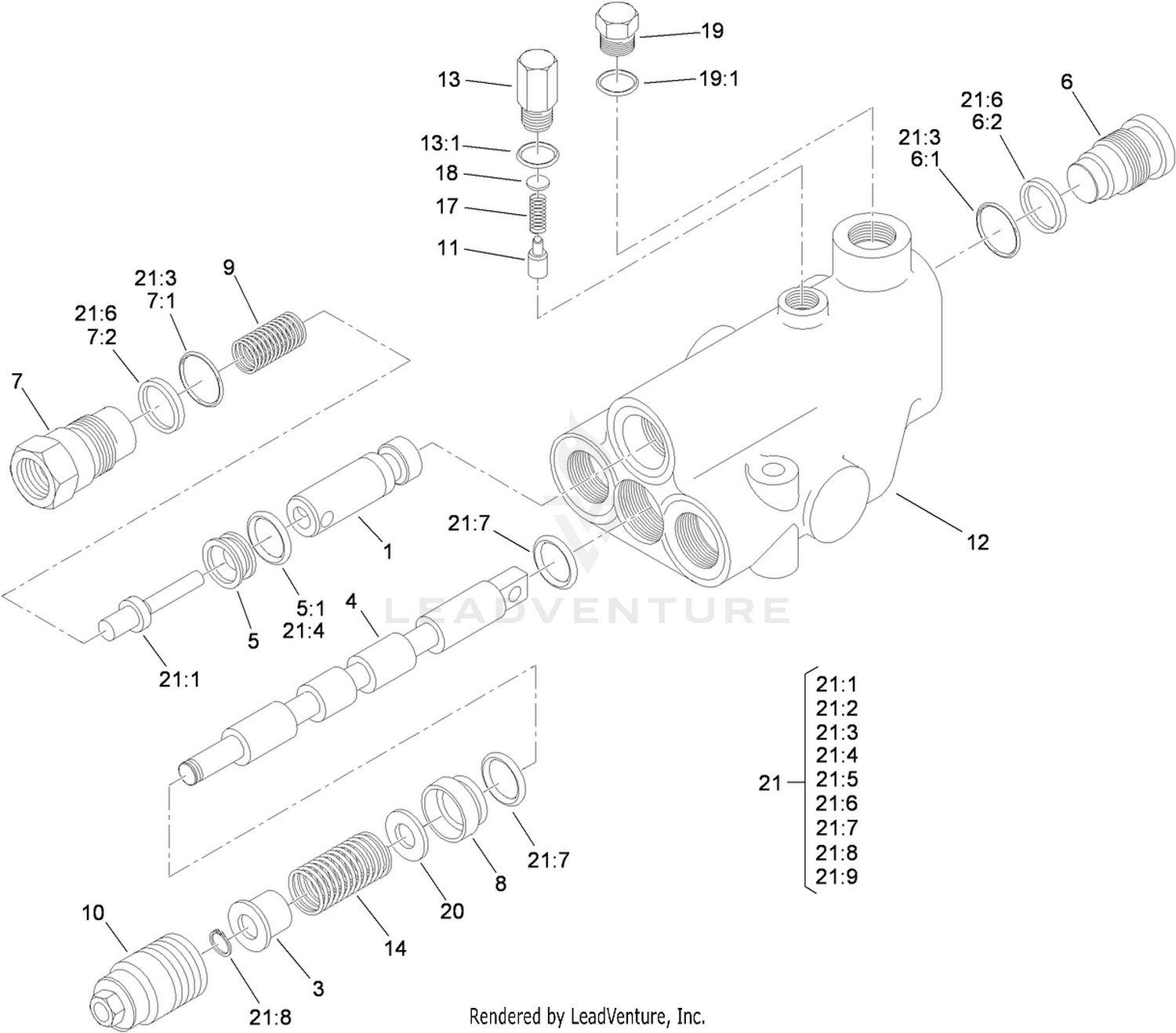 Single Spool Control Valve Assembly No. 95-8689