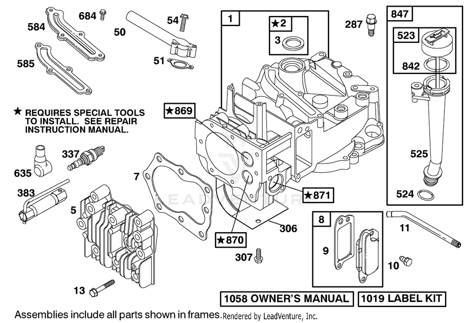 Engine Briggs  Stratton Model 12j805-2370-B1