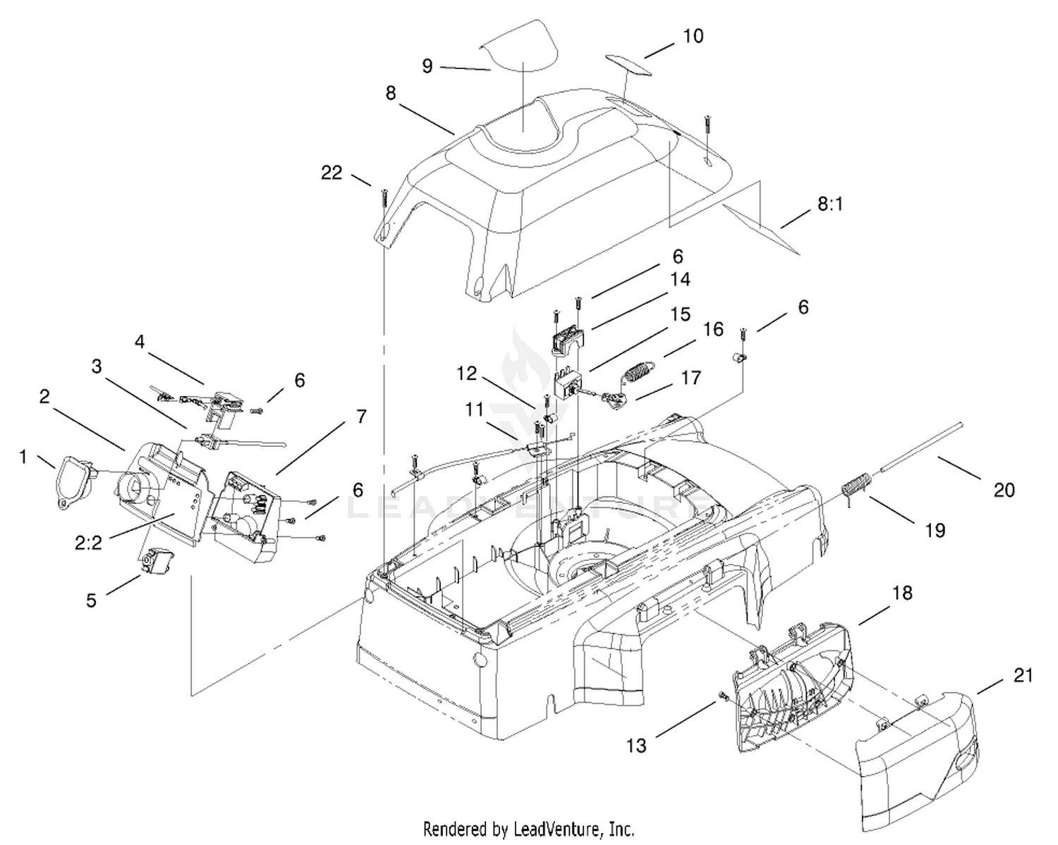 Cover, Mulch Plug And Panel Assembly