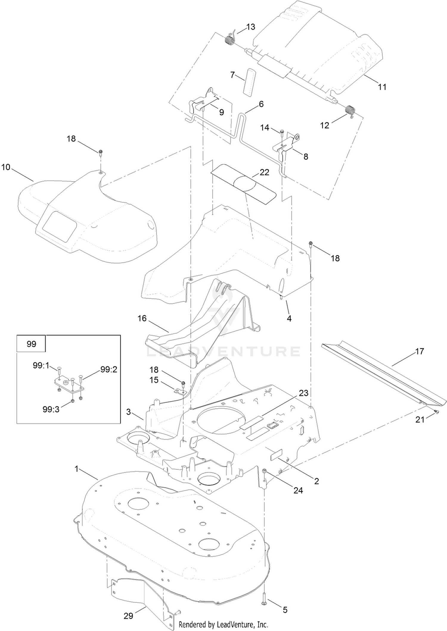 Deck and Frame Assembly