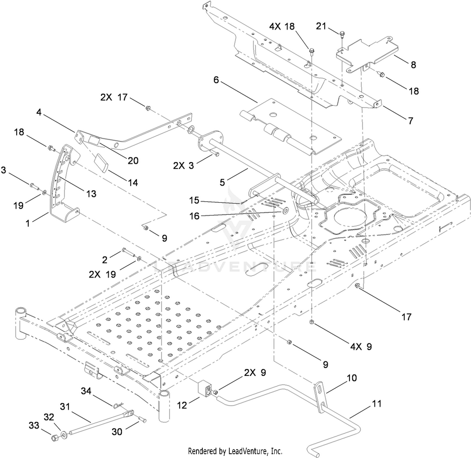 Deck Lift Assembly