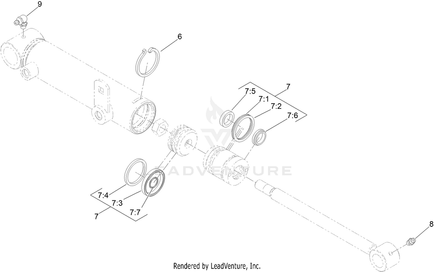Hydraulic Cylinder Assembly No. 147-6098