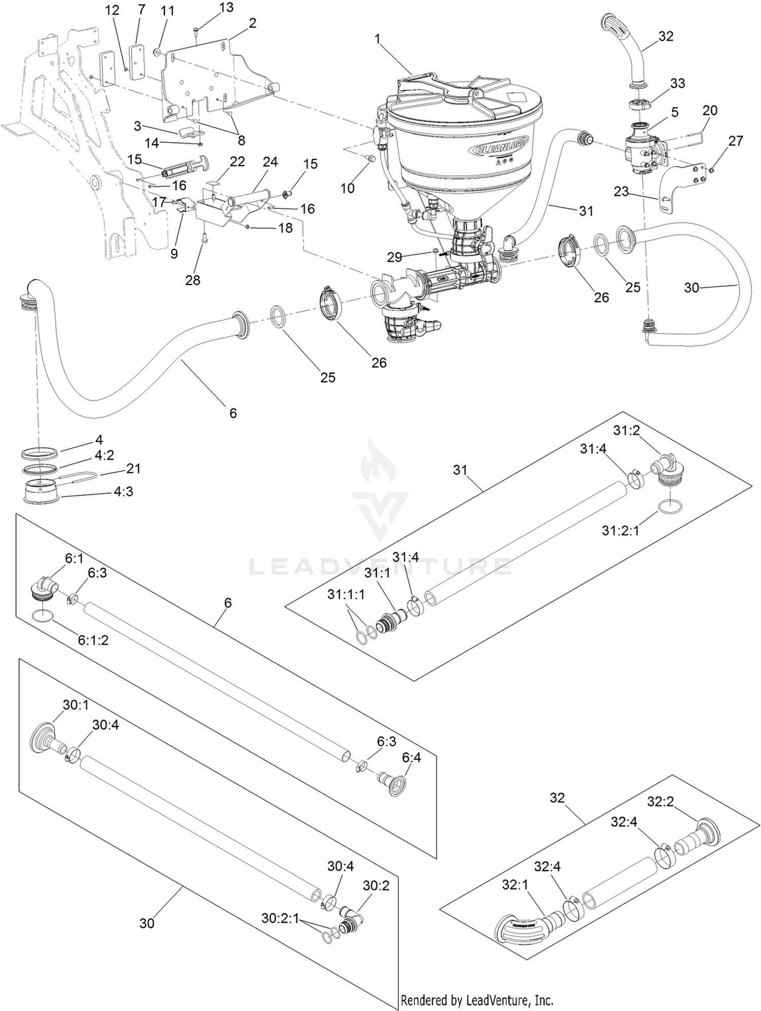Eductor Mounting Assembly