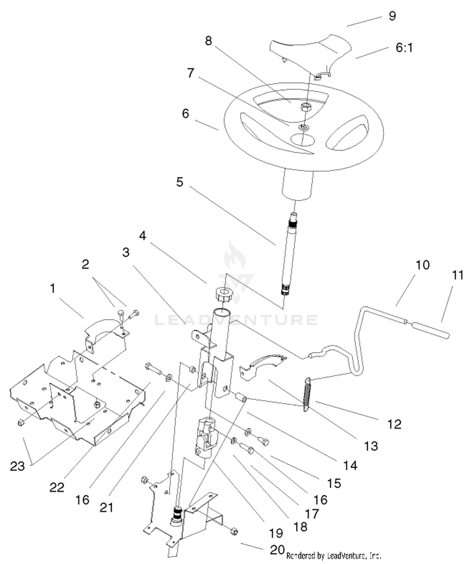 Steering Wheel  Tilt Assembly