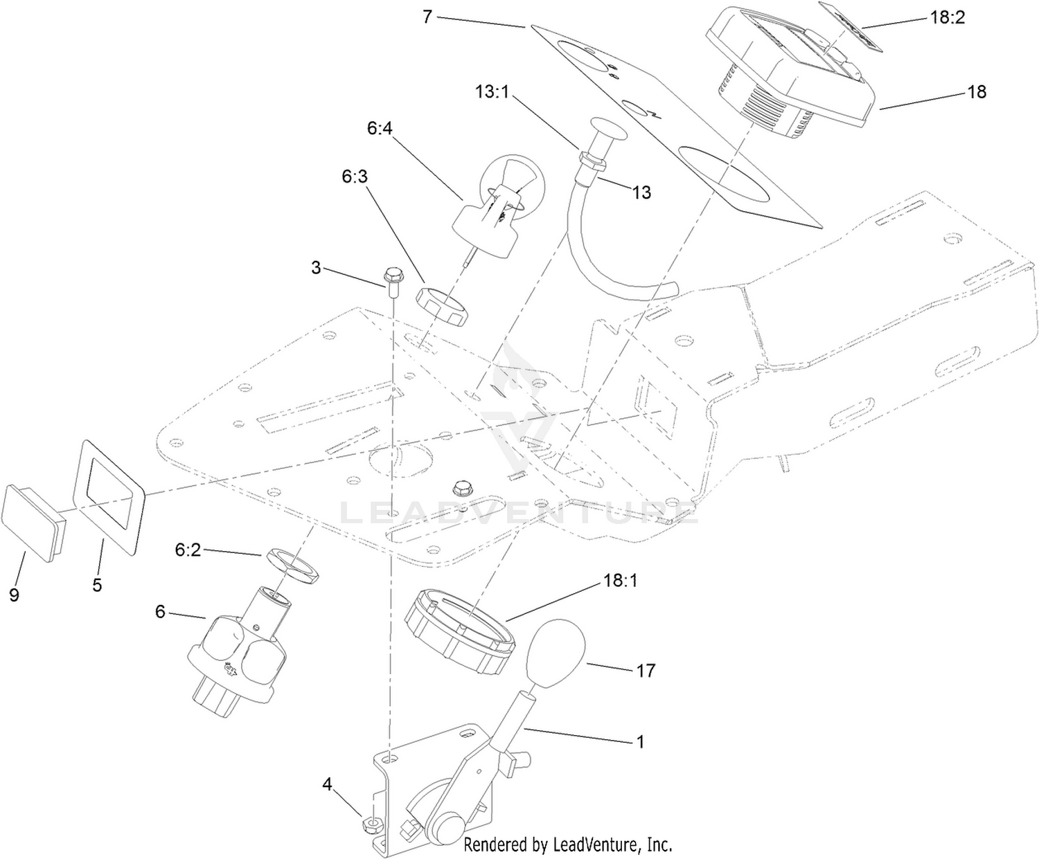 Ignition, Throttle and Choke Control Assembly