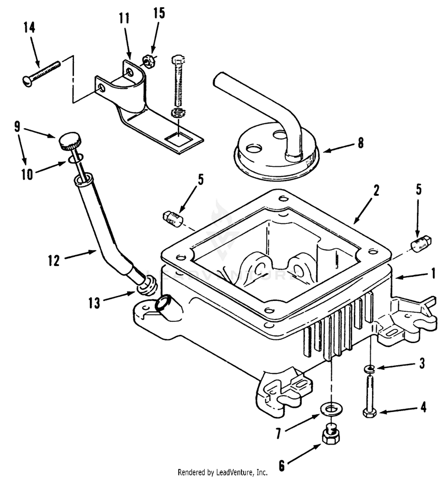 Oil Base Fill Tube And Bracket