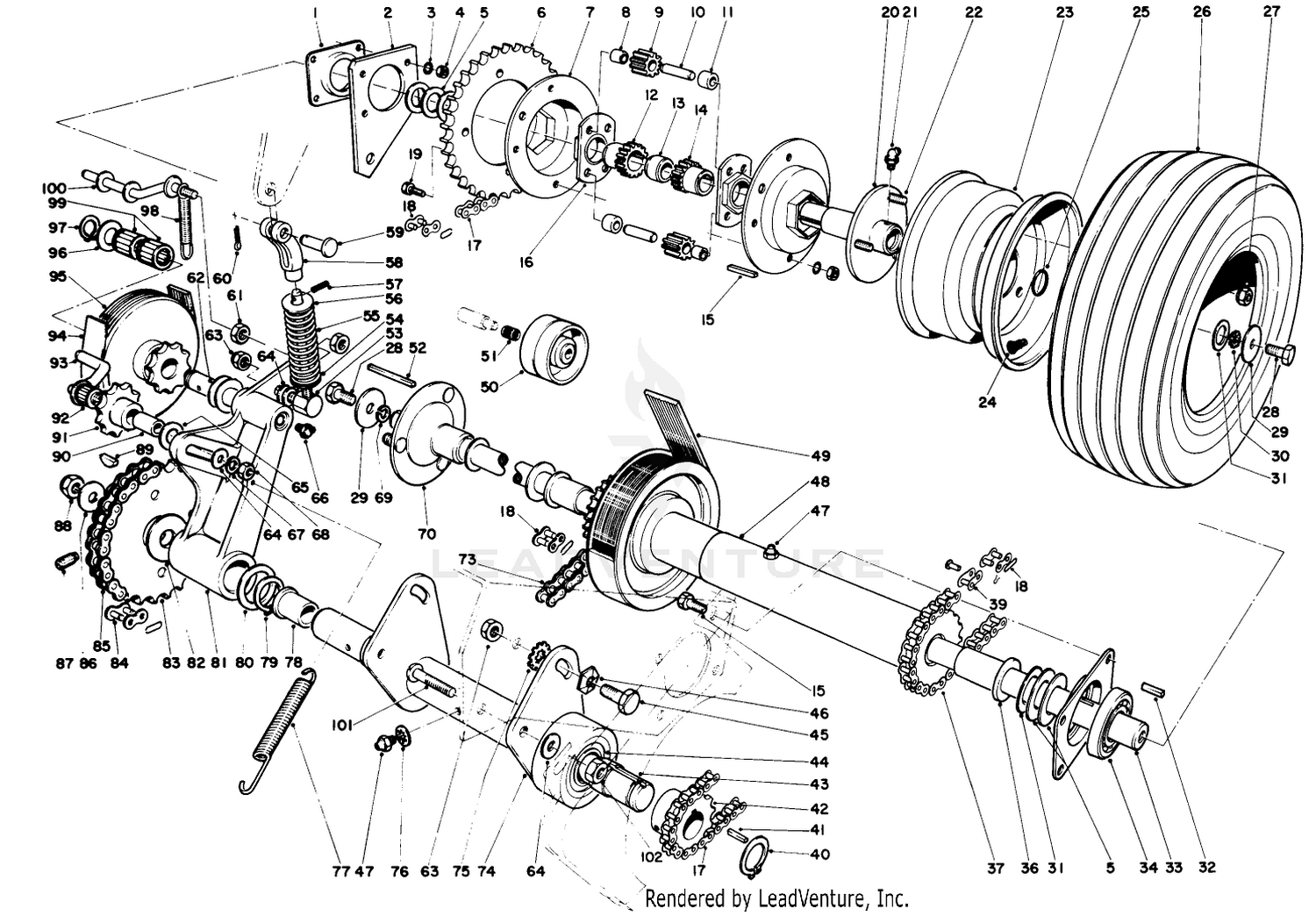 Differential  Countershaft Assembly