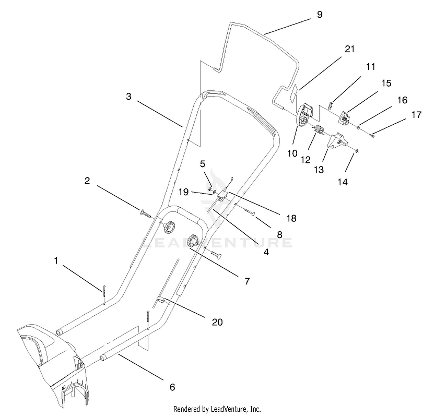 Handle And Controls Assembly