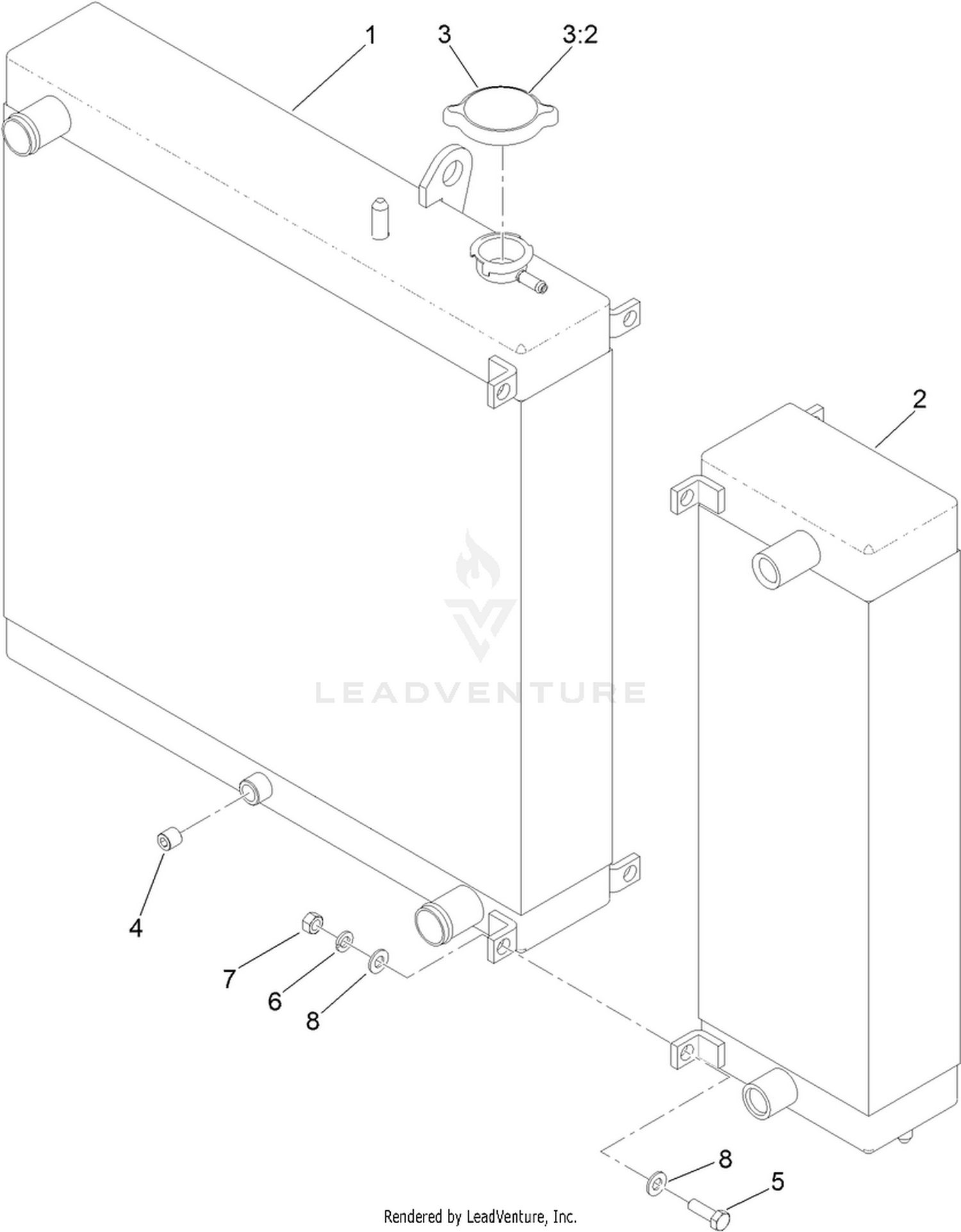 Radiator and Cooler Assembly
