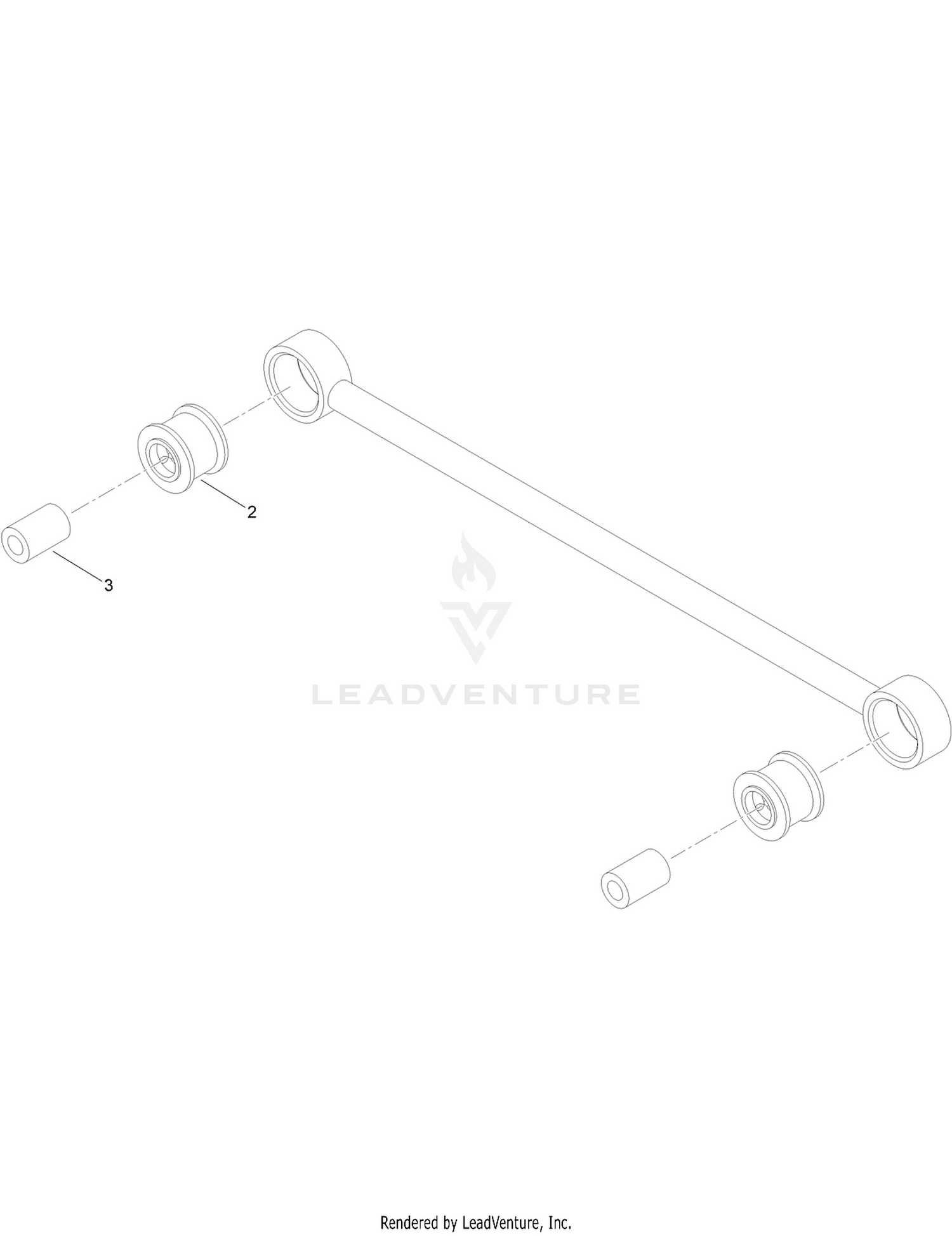 Panhard Rod Assembly No. 109-5013