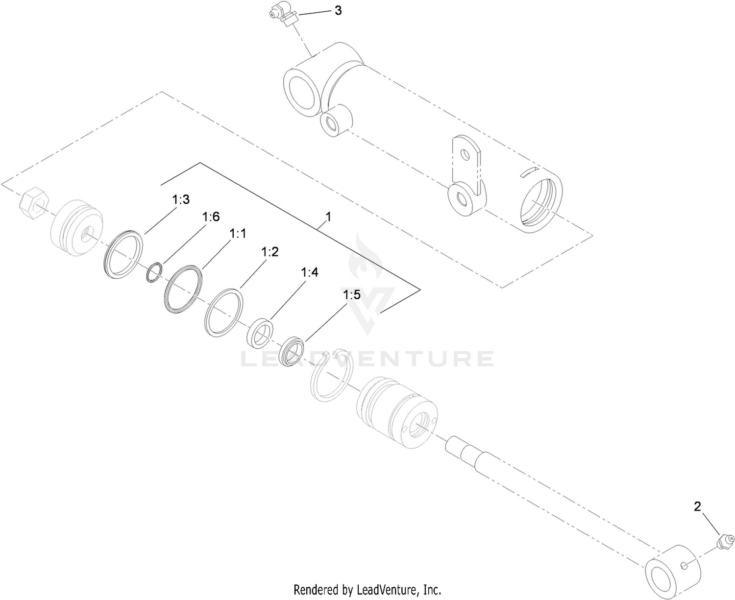 Hydraulic Cylinder Assembly No. 110-9033