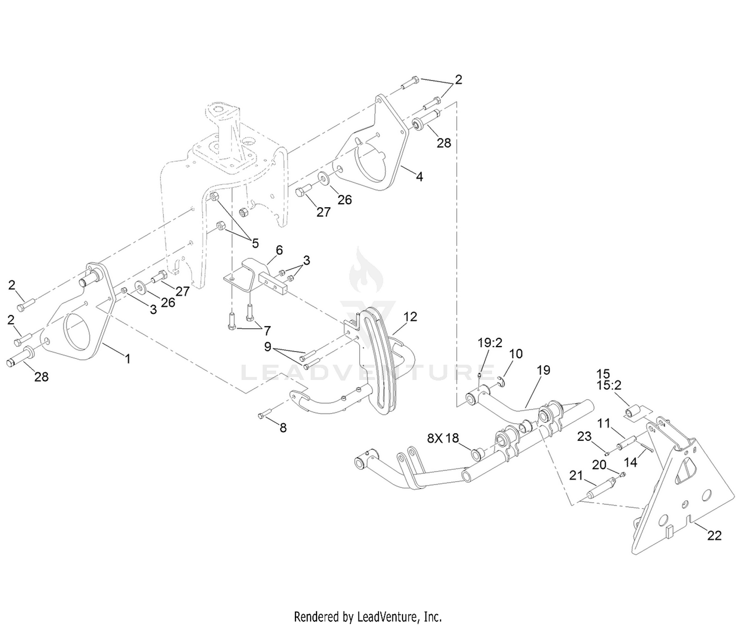 Front Lift Frame Assembly