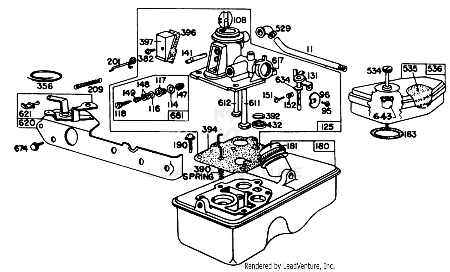 Carburetor Assembly Model 92908-1956-01
