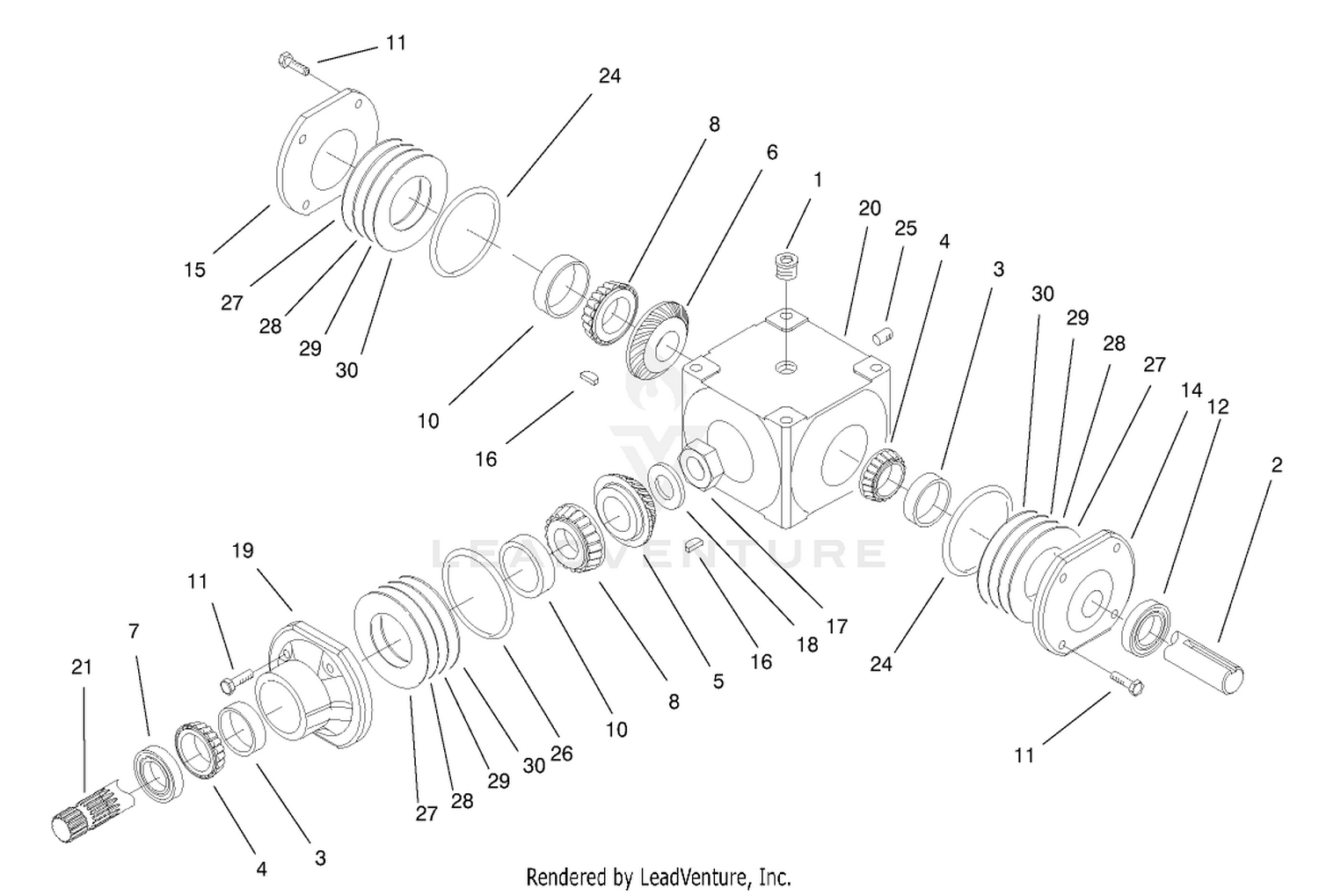 Gearbox Assembly No. 100-1355