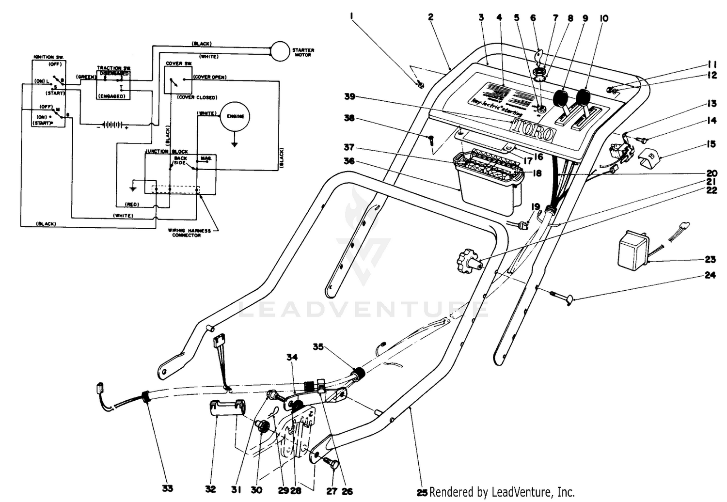 Handle Assembly (model No. 20673)