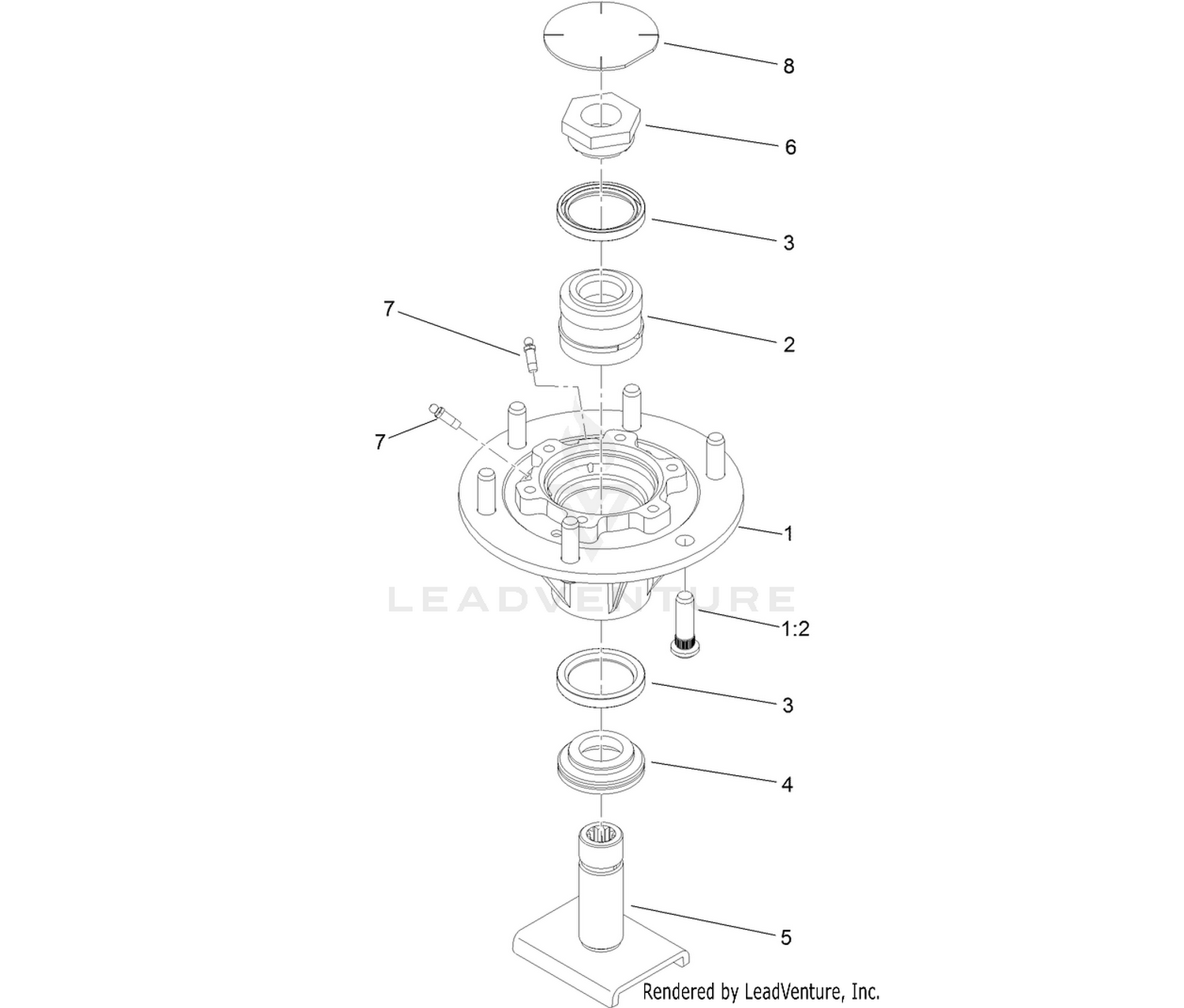 Spindle Assembly No. 121-3666
