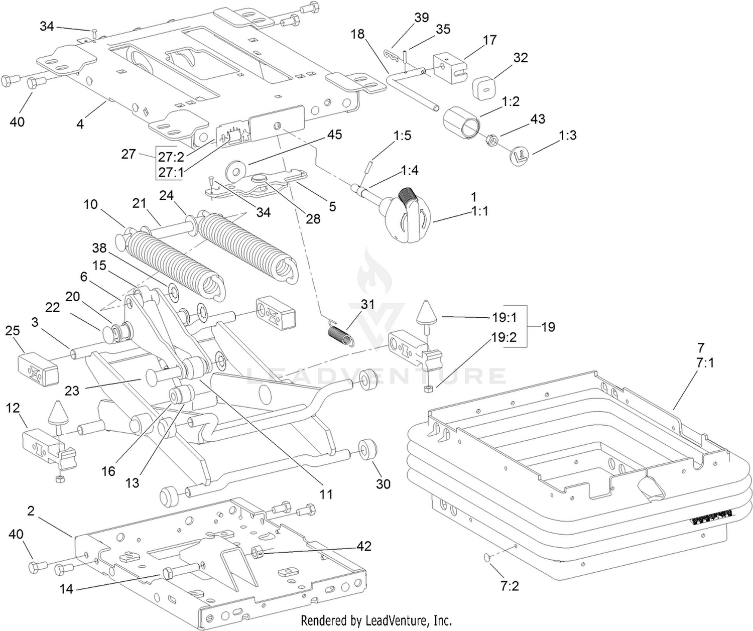 Mechanical Seat Suspension Assembly  No. 110-8851