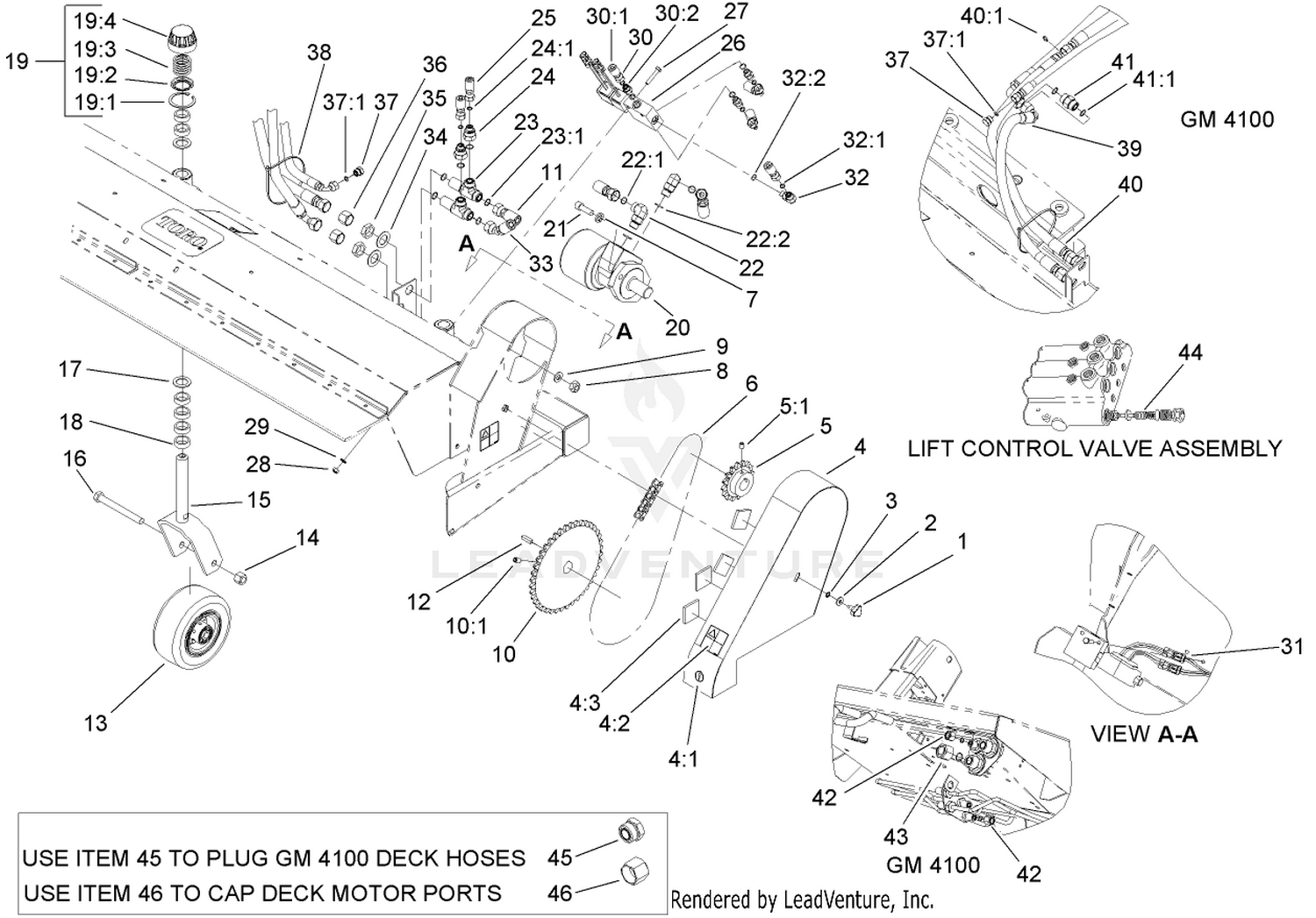 Hydraulic and Caster Assembly