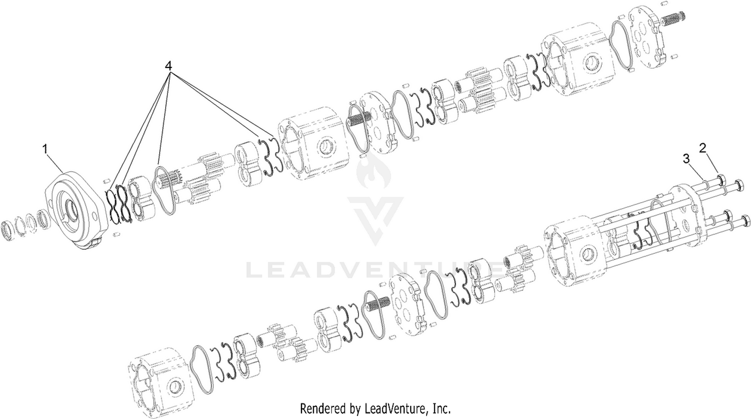 Four Section Pump Assembly No. 114-4189