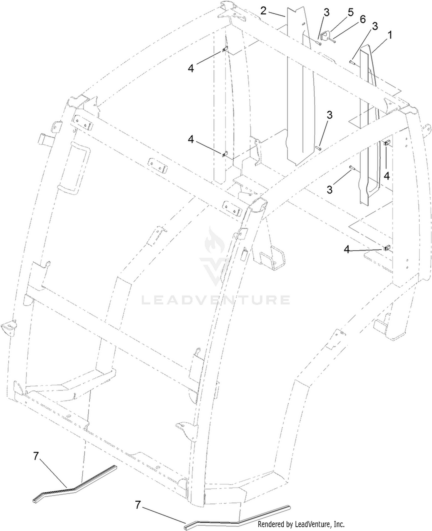 Shielding Component  Cab Assembly