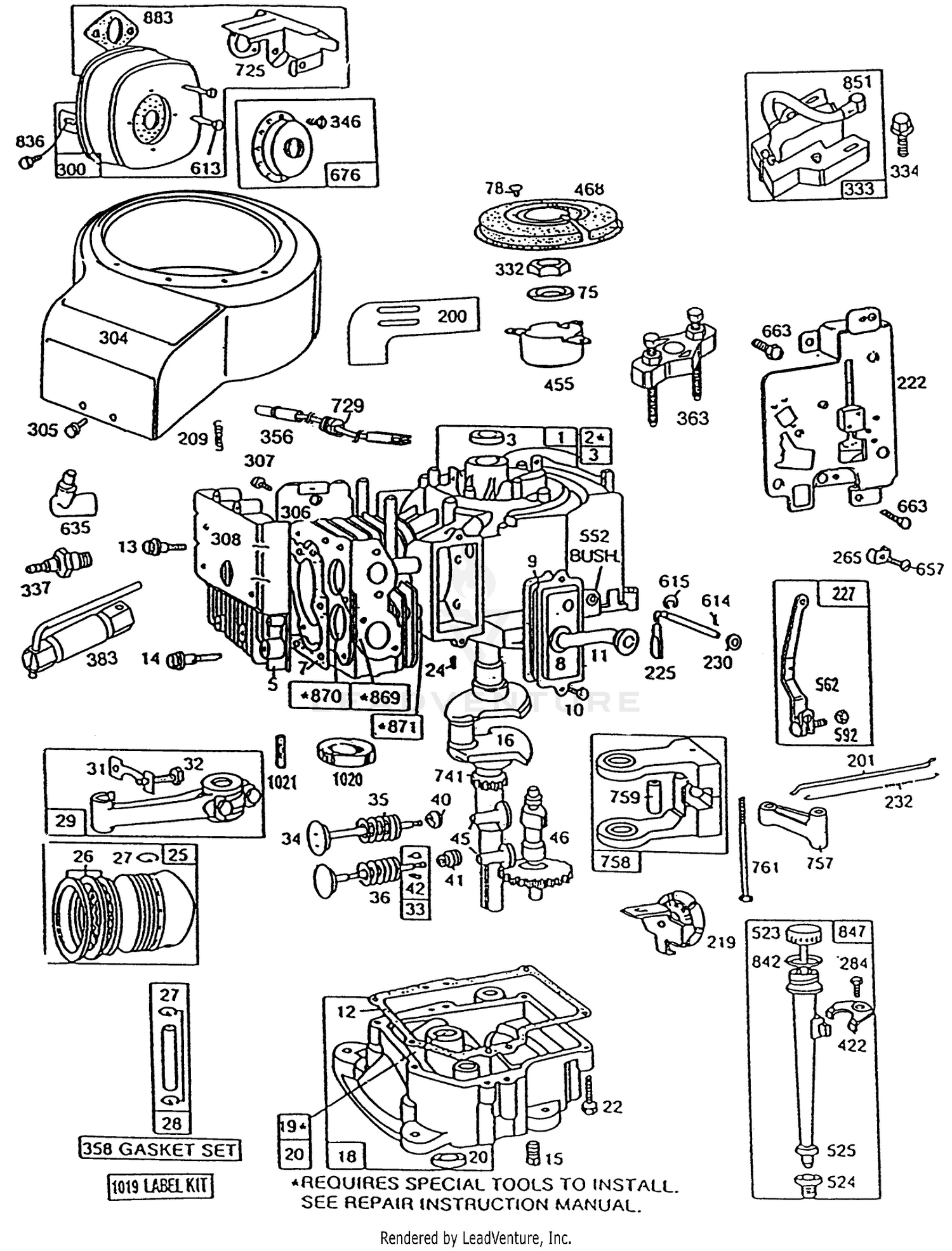 Briggs  Stratton Model No. 191707-6021-01