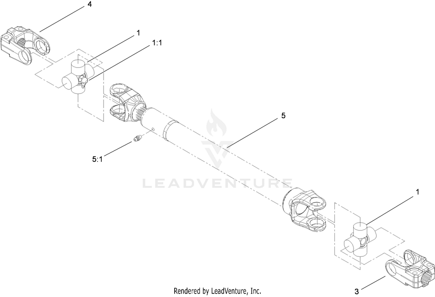 Driveshaft Assembly No. 110-3575