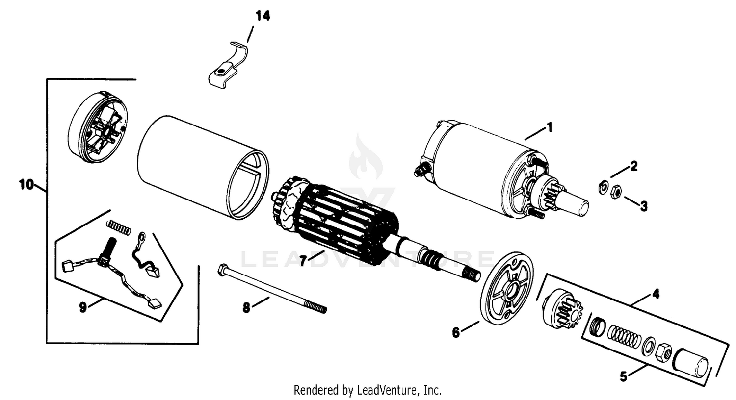 Electric Start-Dipstick-Kohler Engine Model No. Kt17qs Type No. 24324 (continued)