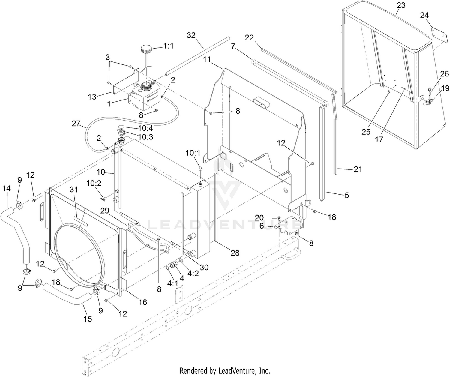 Radiator and Shroud Assembly