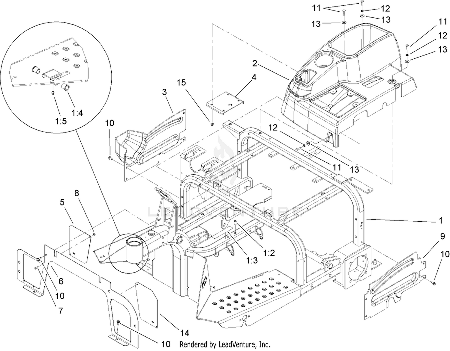 Frame and Console Assembly