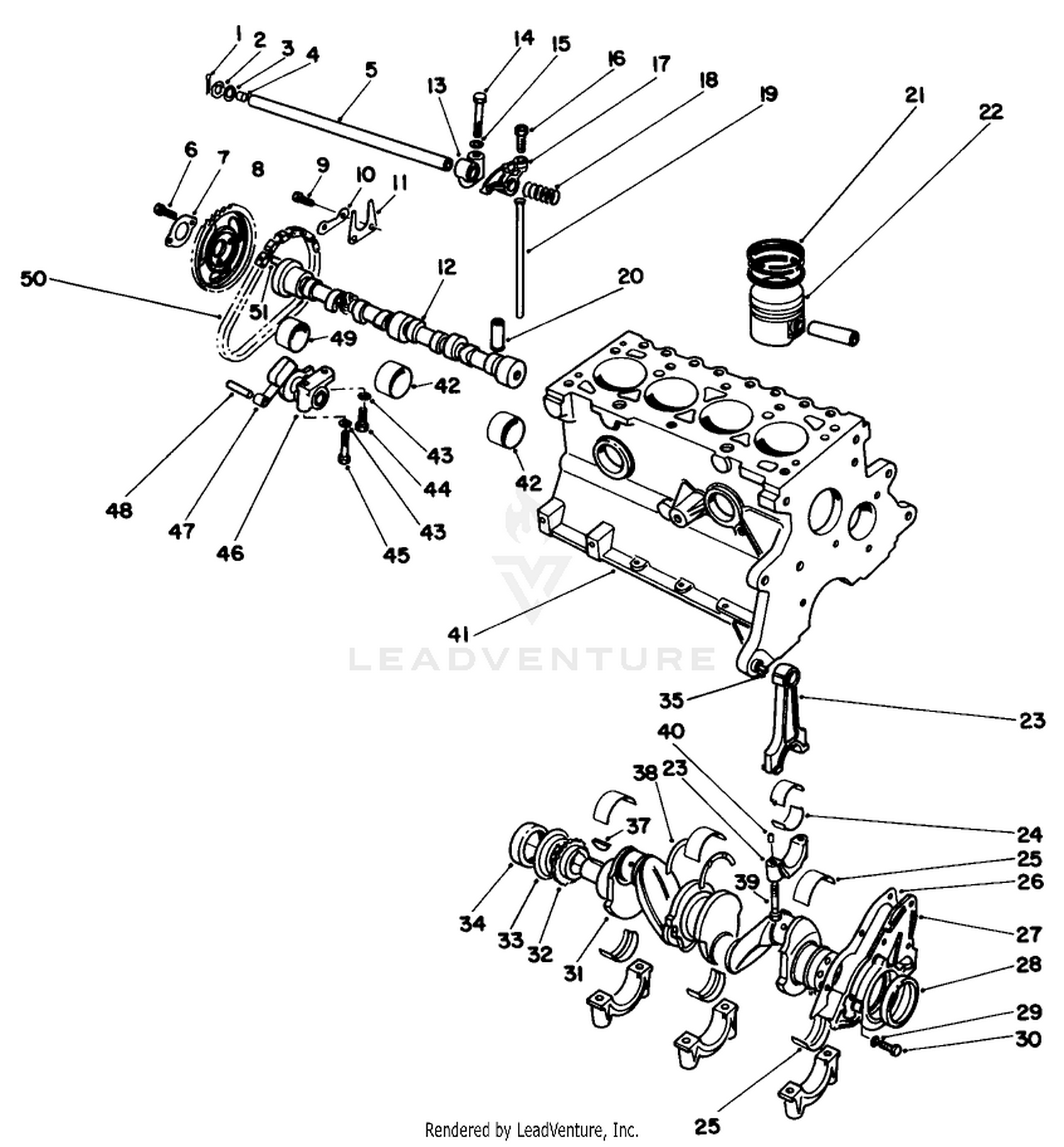 Crankshaft  Camshaft Assembly