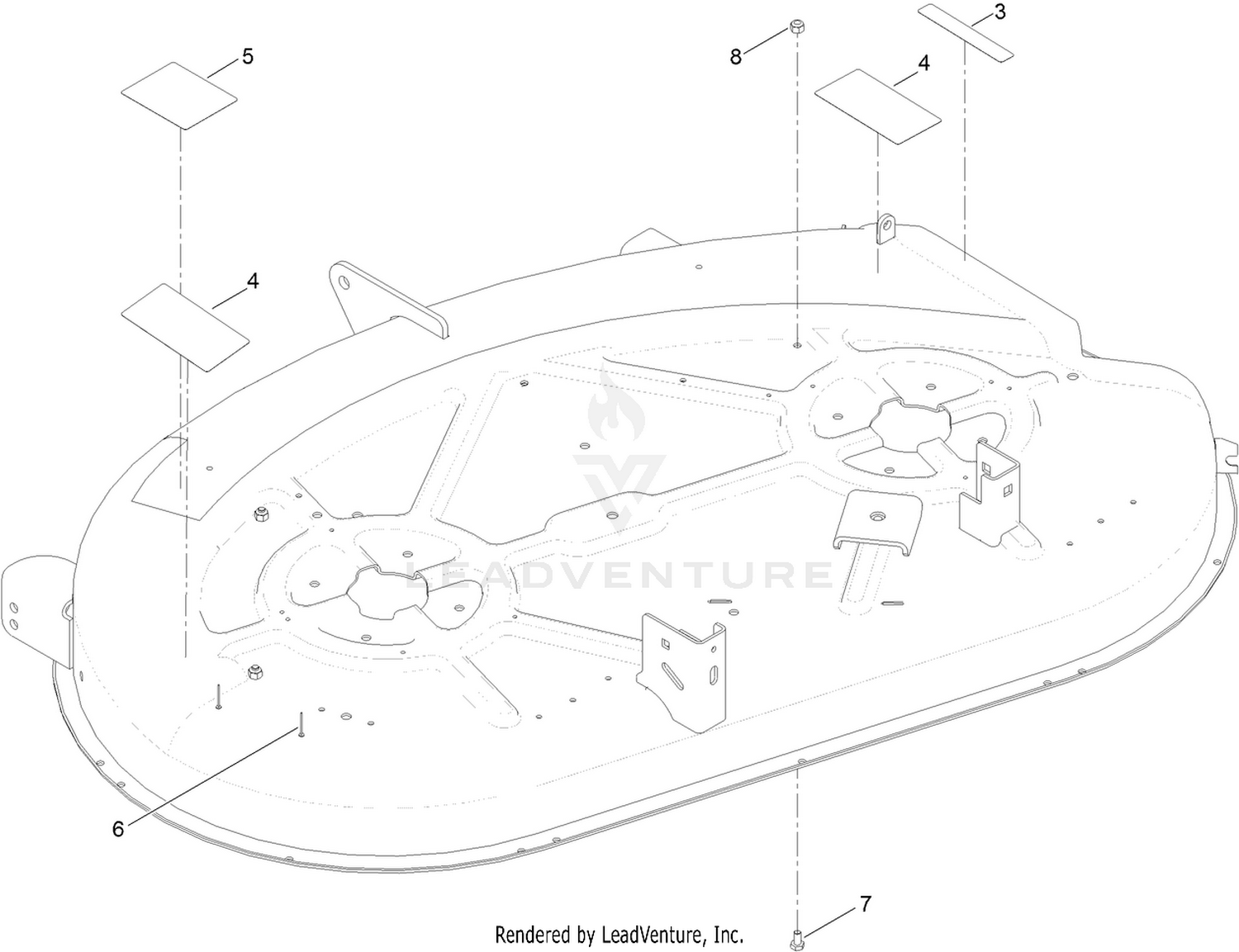 42 Inch Deck Assembly No. 131-3604