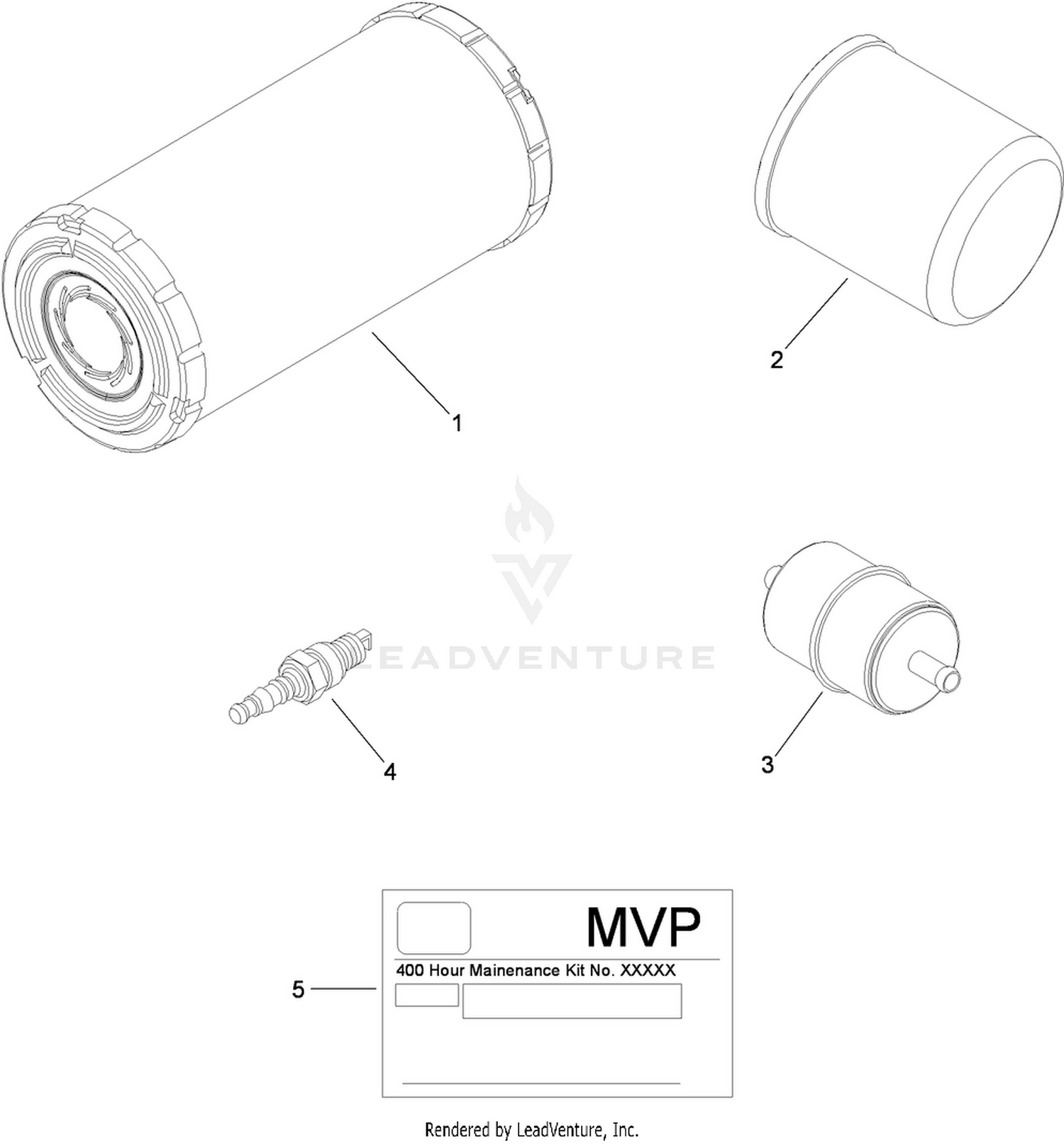 MVP Filter and Spark Plug Kit